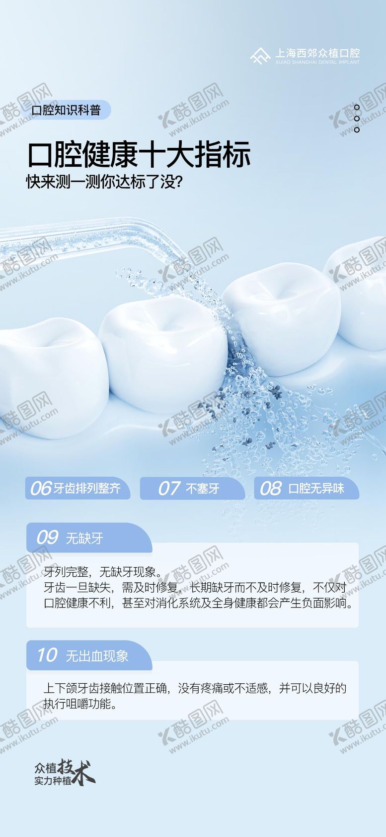 编号：57192710231728159430【酷图网】源文件下载-口腔健康十大指标海报