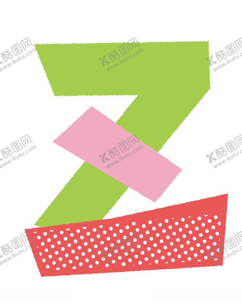 编号：92877007060126167643【酷图网】源文件下载-扁平化拼色矢量英文字母