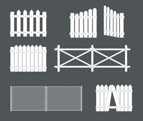 白色木栅栏