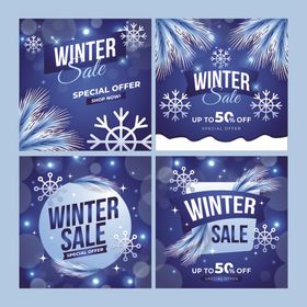 冬季促销海报设计