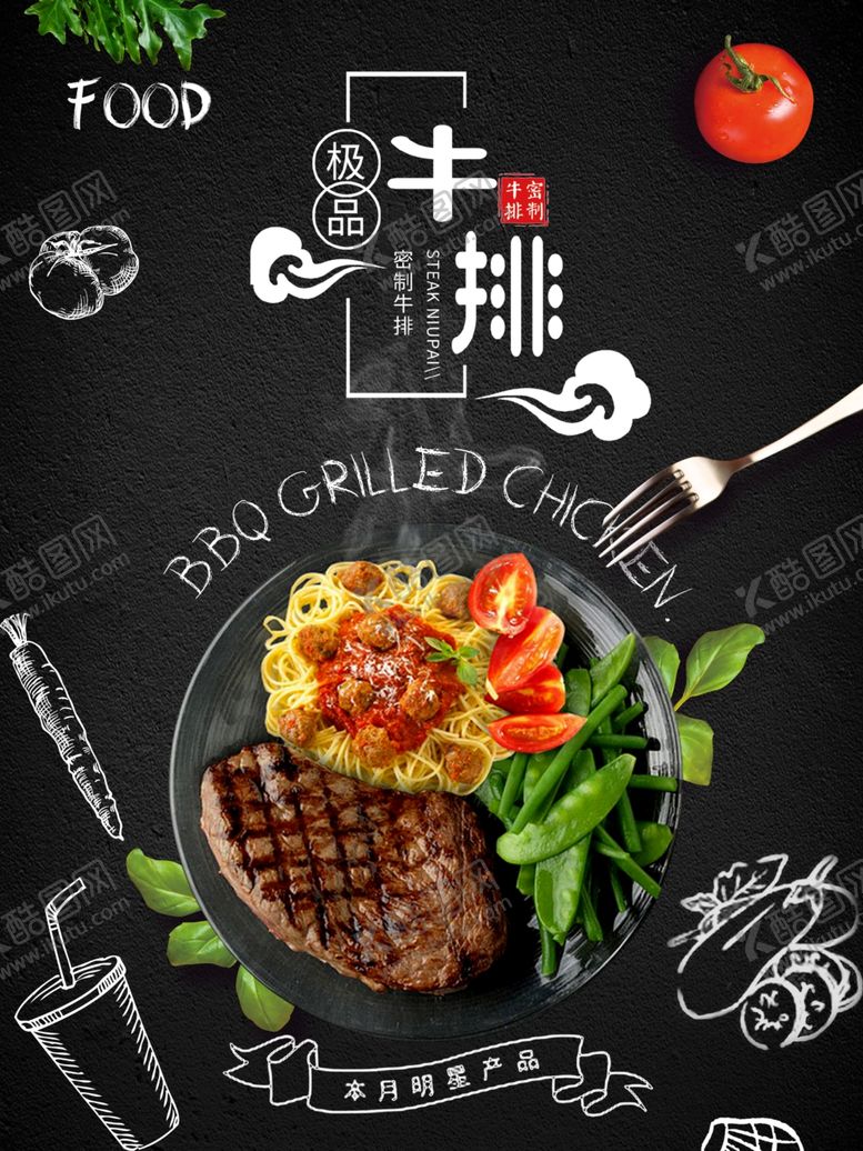编号：72093709170952249431【酷图网】源文件下载-牛排