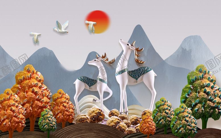 编号：22764210290106326871【酷图网】源文件下载-轻奢装饰画