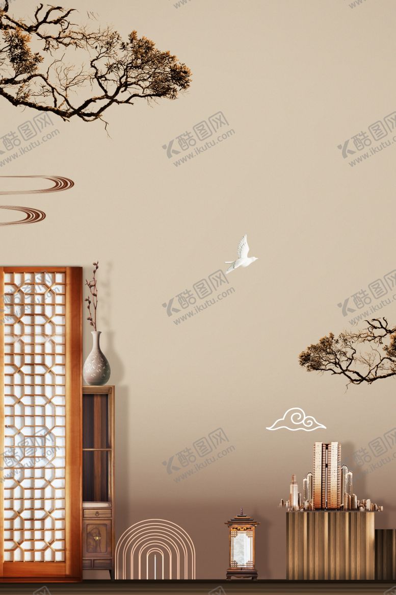 编号：19281705081056169878【酷图网】源文件下载-地产复古活动宣传背景海报素材
