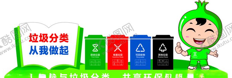 编号：20322705131003473729【酷图网】源文件下载-垃圾分类雕塑