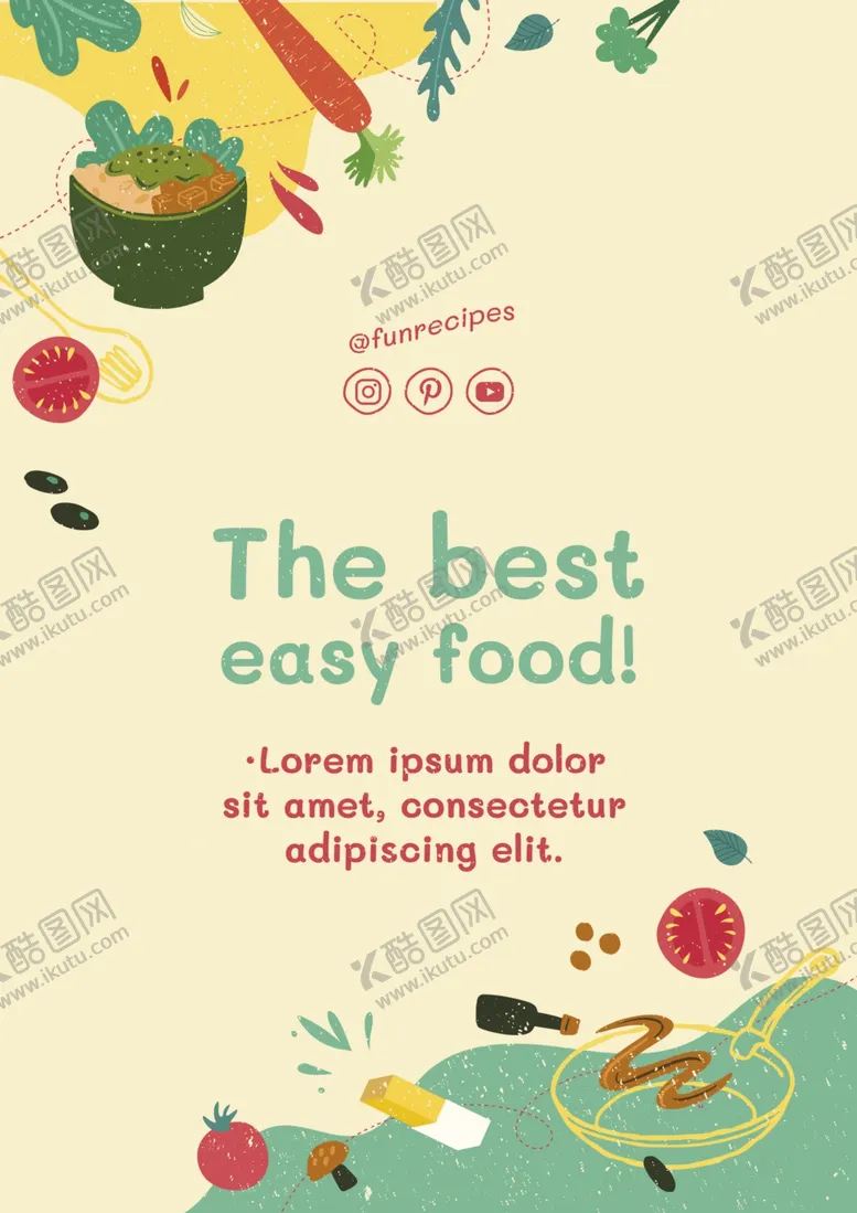 编号：57982610050916407505【酷图网】源文件下载-美食海报