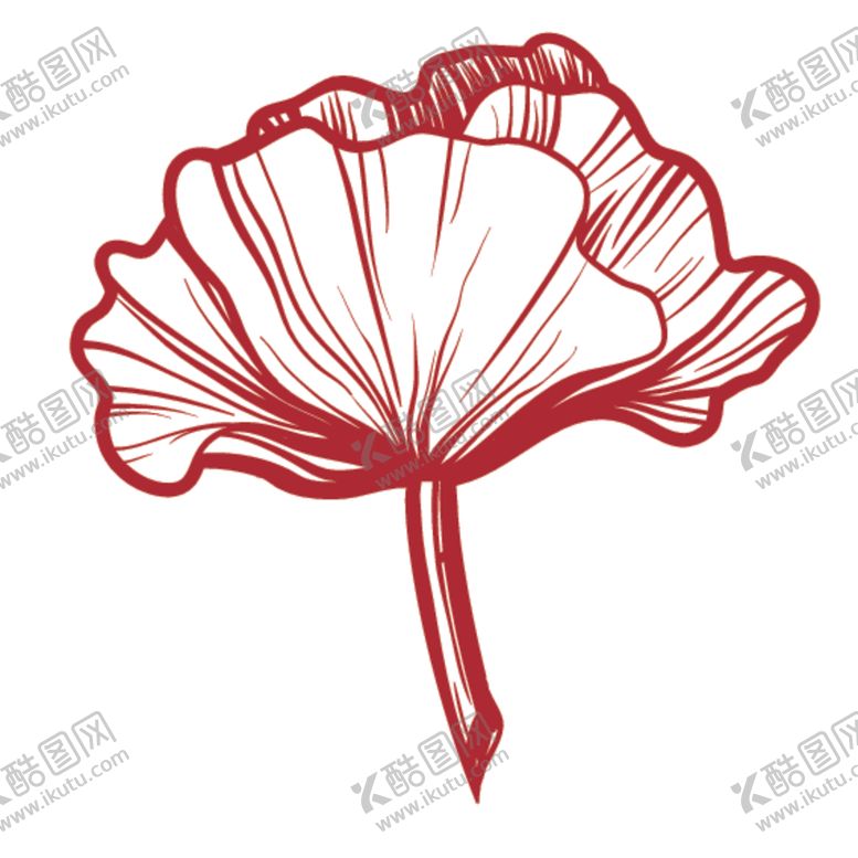 编号：52431410110230091943【酷图网】源文件下载-简笔绘画植物花朵