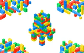 乐高积木背景