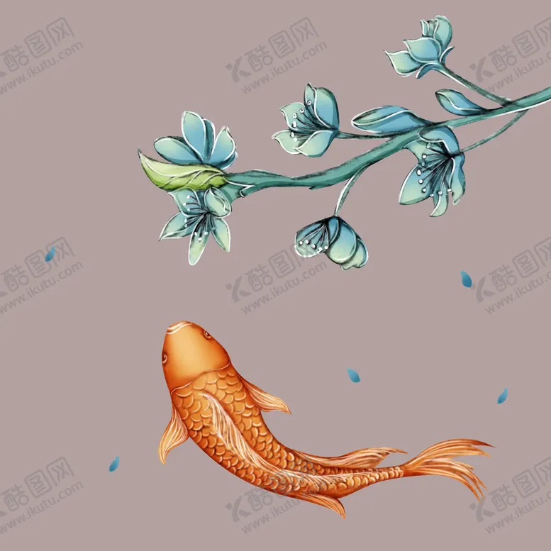 编号：50268109222306339071【酷图网】源文件下载-国潮锦鲤素材