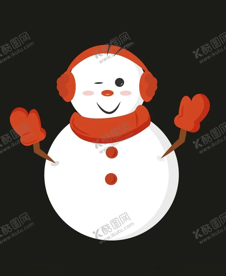 编号：29622302050551536075【酷图网】源文件下载-手绘雪人