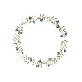 手绘花环