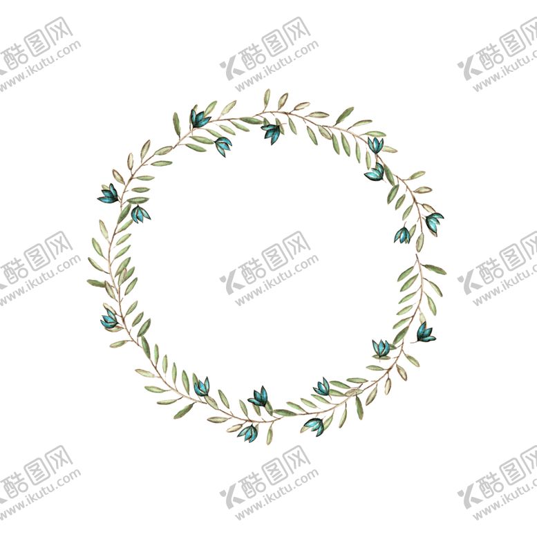 编号：93859306252330576118【酷图网】源文件下载-手绘花环