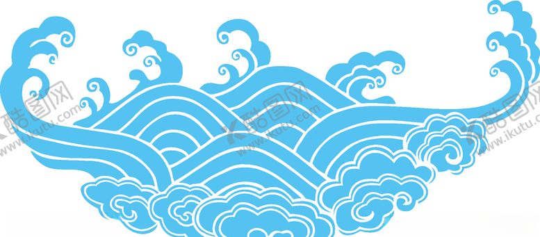 编号：14338307010513193375【酷图网】源文件下载-矢量浪花
