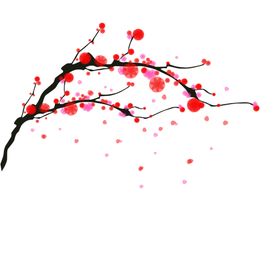 梅花树枝元素