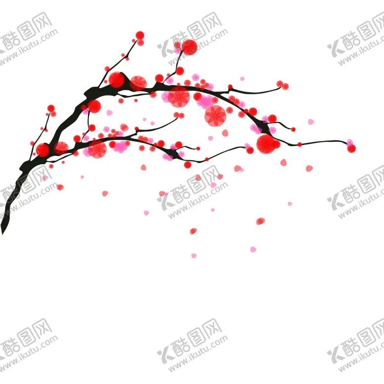 编号：51747306291033113974【酷图网】源文件下载-梅花树枝元素
