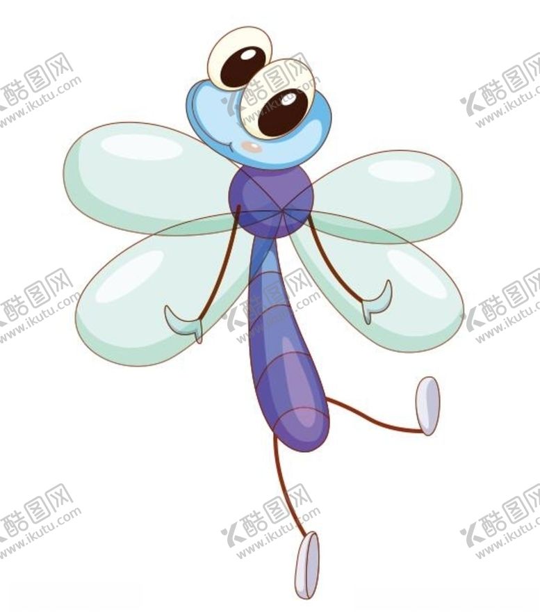 编号：54359004190249494860【酷图网】源文件下载-矢量卡通蜻蜓
