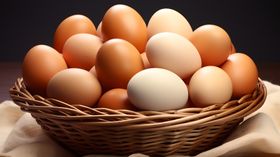 篮子里的新鲜鸡蛋