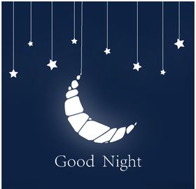 夜晚海滩传单海报