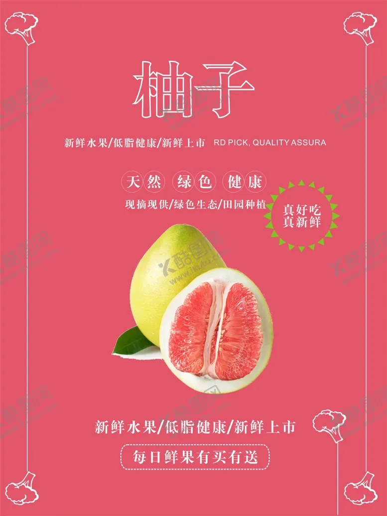 编号：36139201121941095911【酷图网】源文件下载-柚子海报