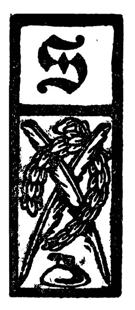 矢量英文复古装饰字母素材