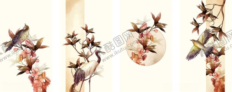 编号：29828310051344541236【酷图网】源文件下载-中式花鸟