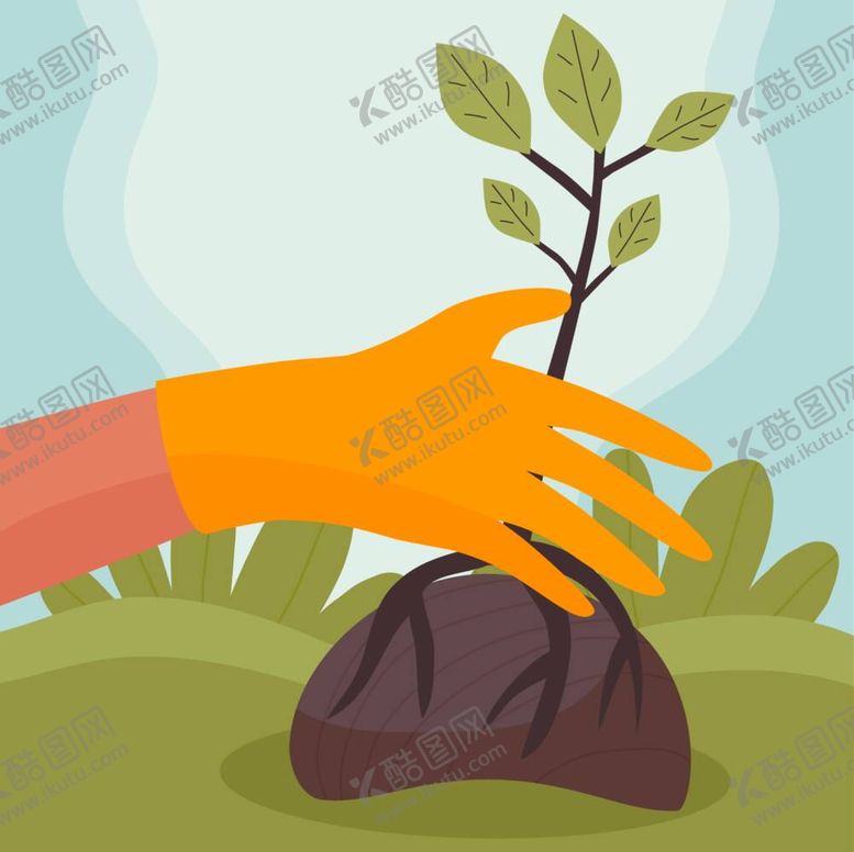 编号：36798409201201500574【酷图网】源文件下载-方形植树节海报