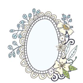 小清新花朵植物插画