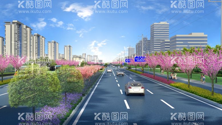 编号：40762002070151251007【酷图网】源文件下载-道路效果图