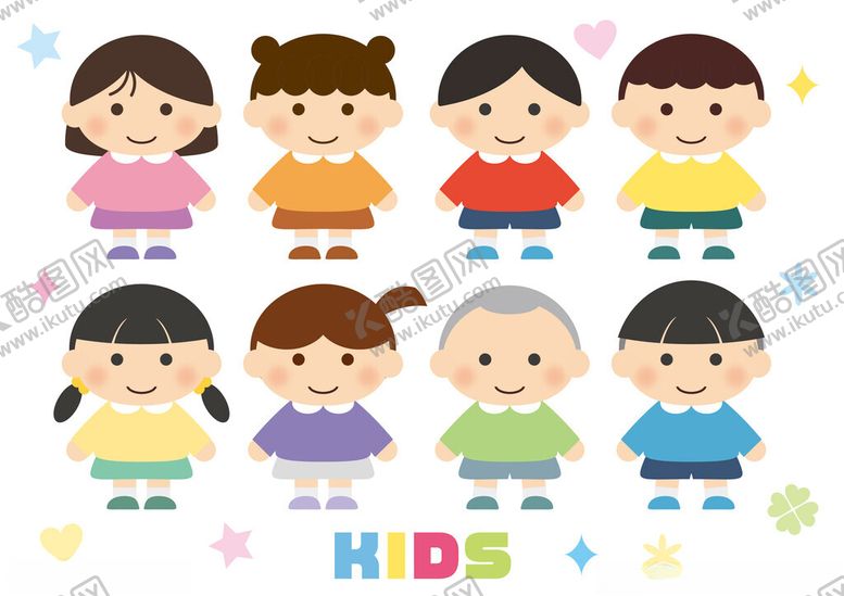 编号：23100410300659104921【酷图网】源文件下载-可爱儿童形象集合