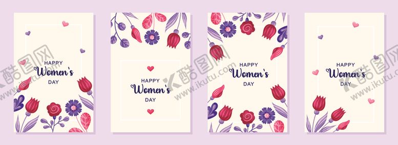 编号：98832909162245482719【酷图网】源文件下载-花卉装饰生日贺卡设计