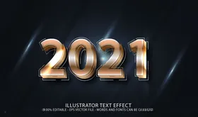 2021年发光线条春节素材线条牛线条
