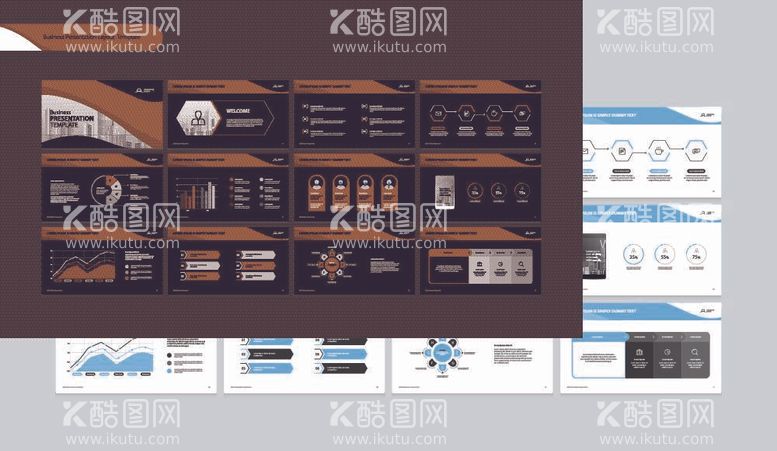 编号：72557012042021053053【酷图网】源文件下载-商务数据信息图表PPT