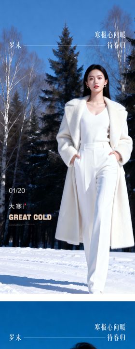 大寒节气医美美业私密腋臭海报