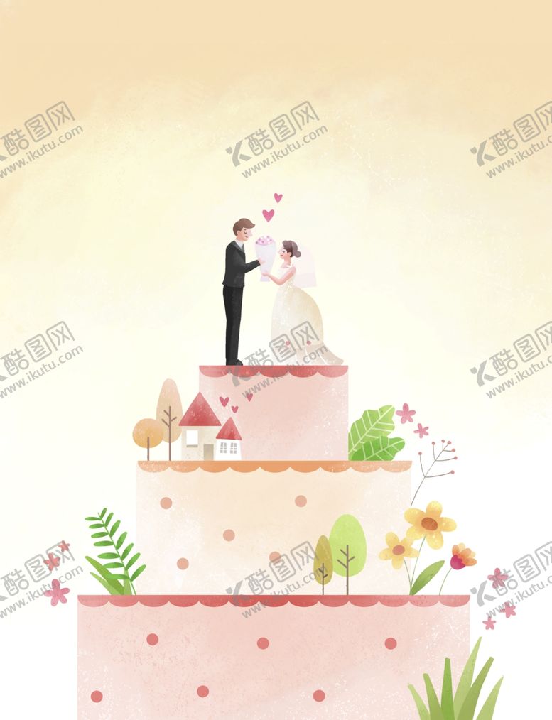 编号：25890007140456481535【酷图网】源文件下载-结婚蛋糕