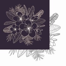 手绘花卉清新森系纹森系小清新树枝