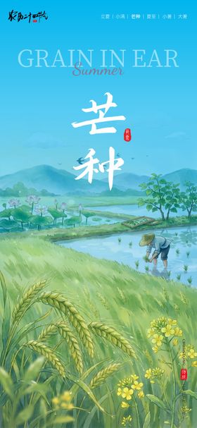 二十四节气海报芒种