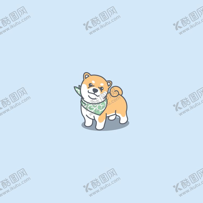 编号：46987602040429442121【酷图网】源文件下载-卡通柴犬
