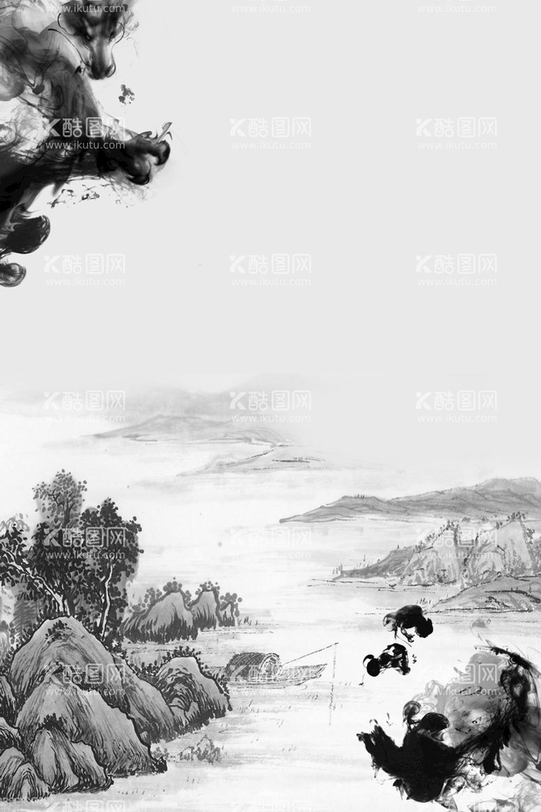 编号：48129711170951448091【酷图网】源文件下载- 手绘古风插画背景图片 