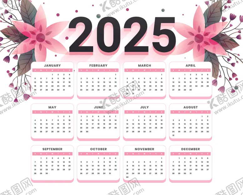 编号：65248201142107307151【酷图网】源文件下载-2025年日历