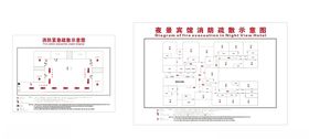 消防紧急疏散示意图