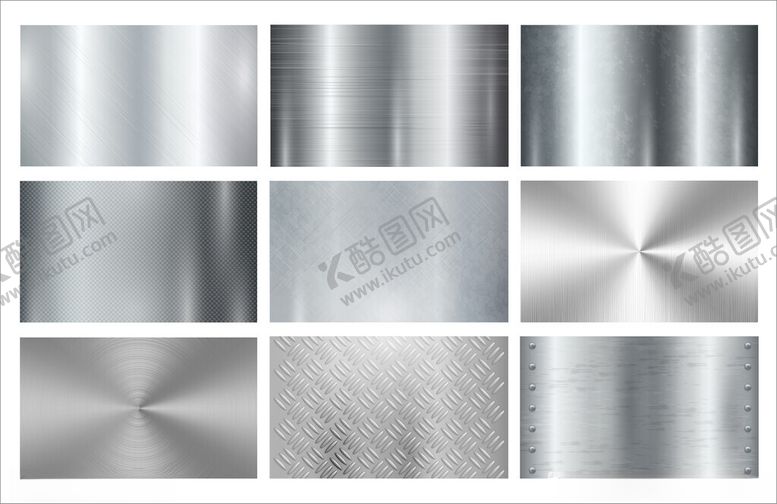 编号：70505204010500021436【酷图网】源文件下载-银色金属背景