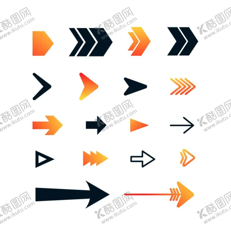 编号：79333512040615572573【酷图网】源文件下载-手绘方向标志