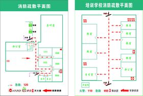 消防疏散平面图