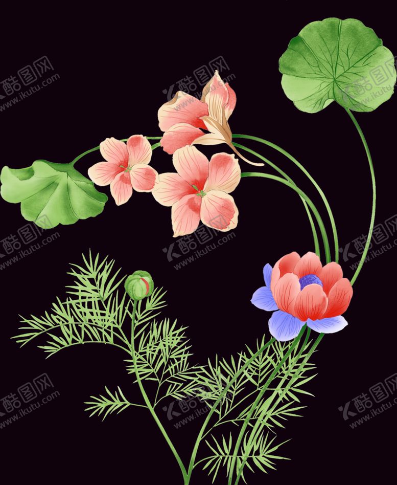 编号：66827907070303441237【酷图网】源文件下载-手绘花