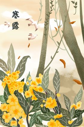 二十四节气 插画海报