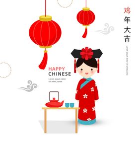 简约创意小清新手绘插画海报