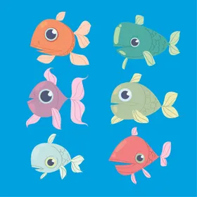 海洋生物底世界插图动卡通