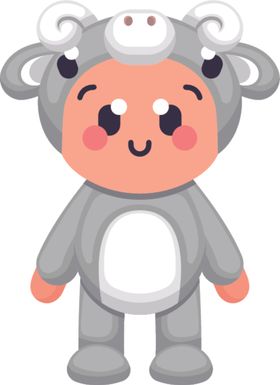 可爱卡通形象AI矢量图萌萌哒哇伊