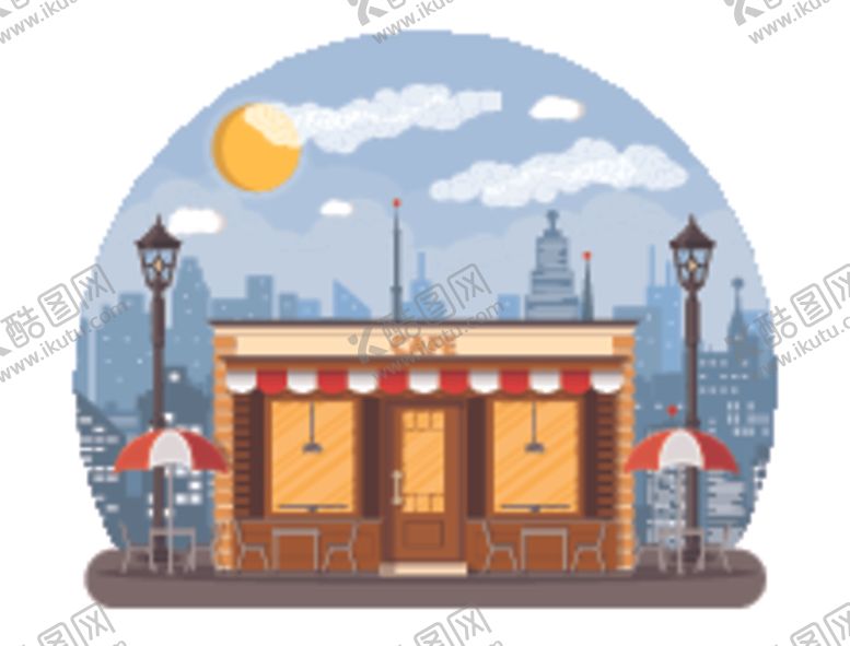 编号：38775209241405326366【酷图网】源文件下载-小卖部与水果店