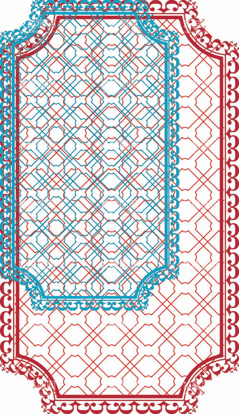 编号：17805611291938208484【酷图网】源文件下载-底纹边框中国风古风窗户纹理