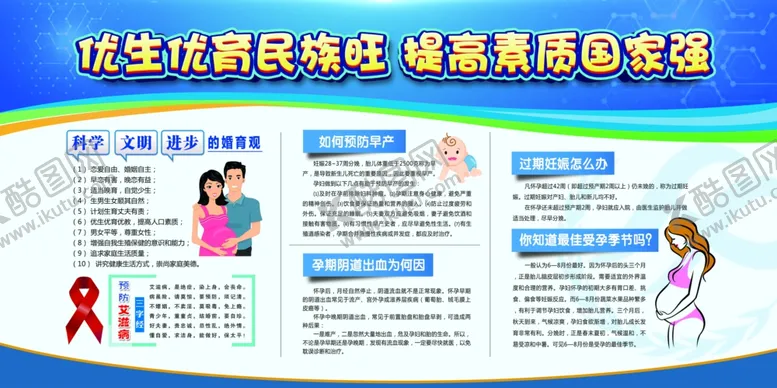 编号：33095205070844529849【酷图网】源文件下载-优生优育社会公益宣传展板素材